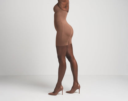 Skims Skims Ultimate Body Push-Up Butt Enhancing Padded Mid Thigh Bodysuit Jasper