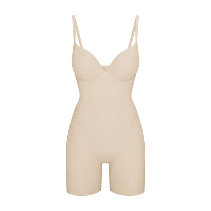 Skims Skims Ultimate Body Push-Up Butt Enhancing Padded Mid Thigh Bodysuit Sand