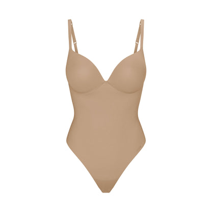 Skims Skims Ultimate Body Push-Up Thong Bodysuit Clay