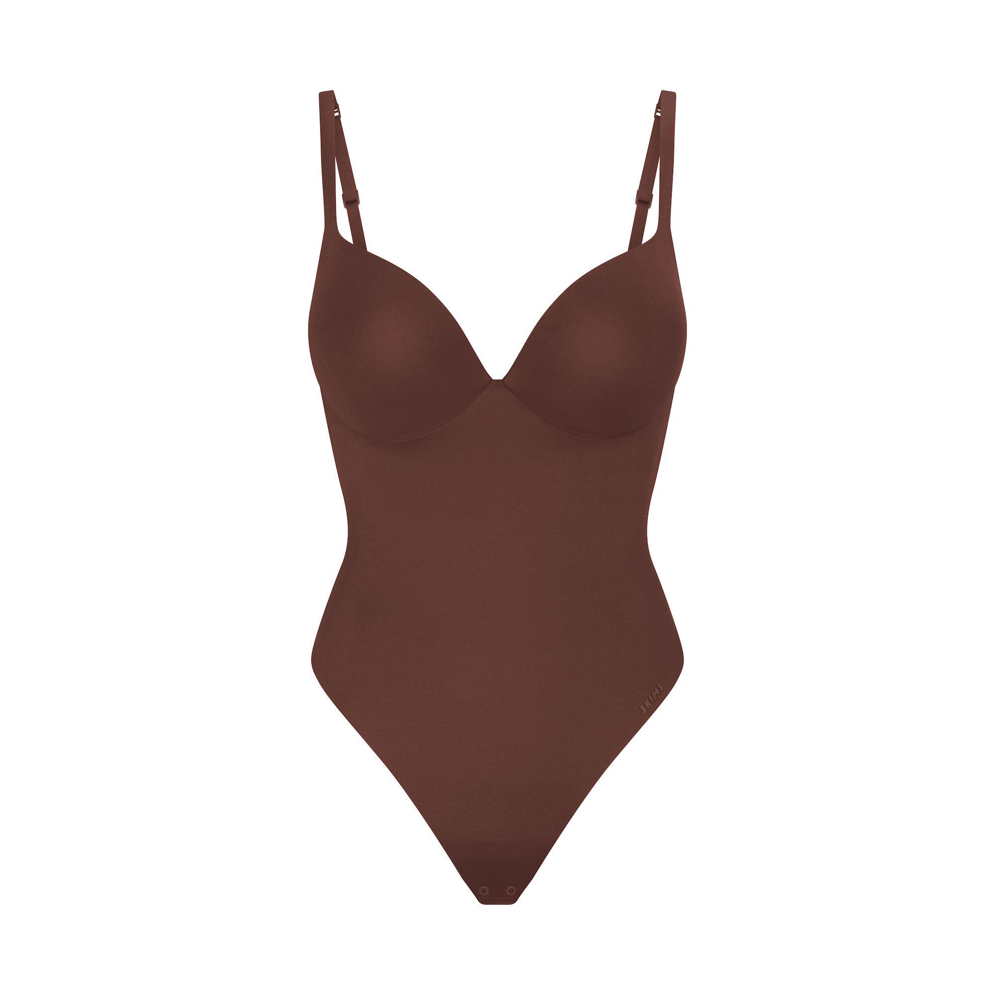 Skims Skims Ultimate Body Push-Up Thong Bodysuit Cocoa