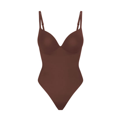 Skims Skims Ultimate Body Push-Up Thong Bodysuit Cocoa