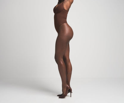 Skims Skims Ultimate Body Push-Up Thong Bodysuit Cocoa