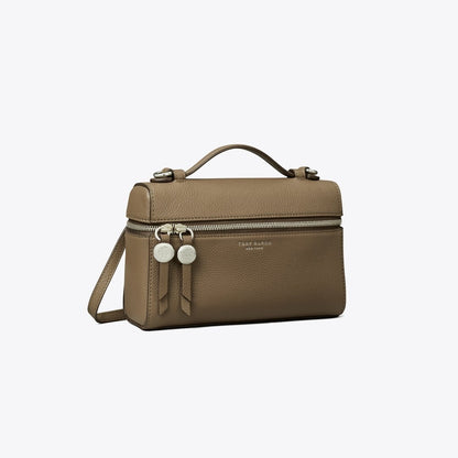 Tory Burch Slim Romy Top Handle Bag Wild Mushroom