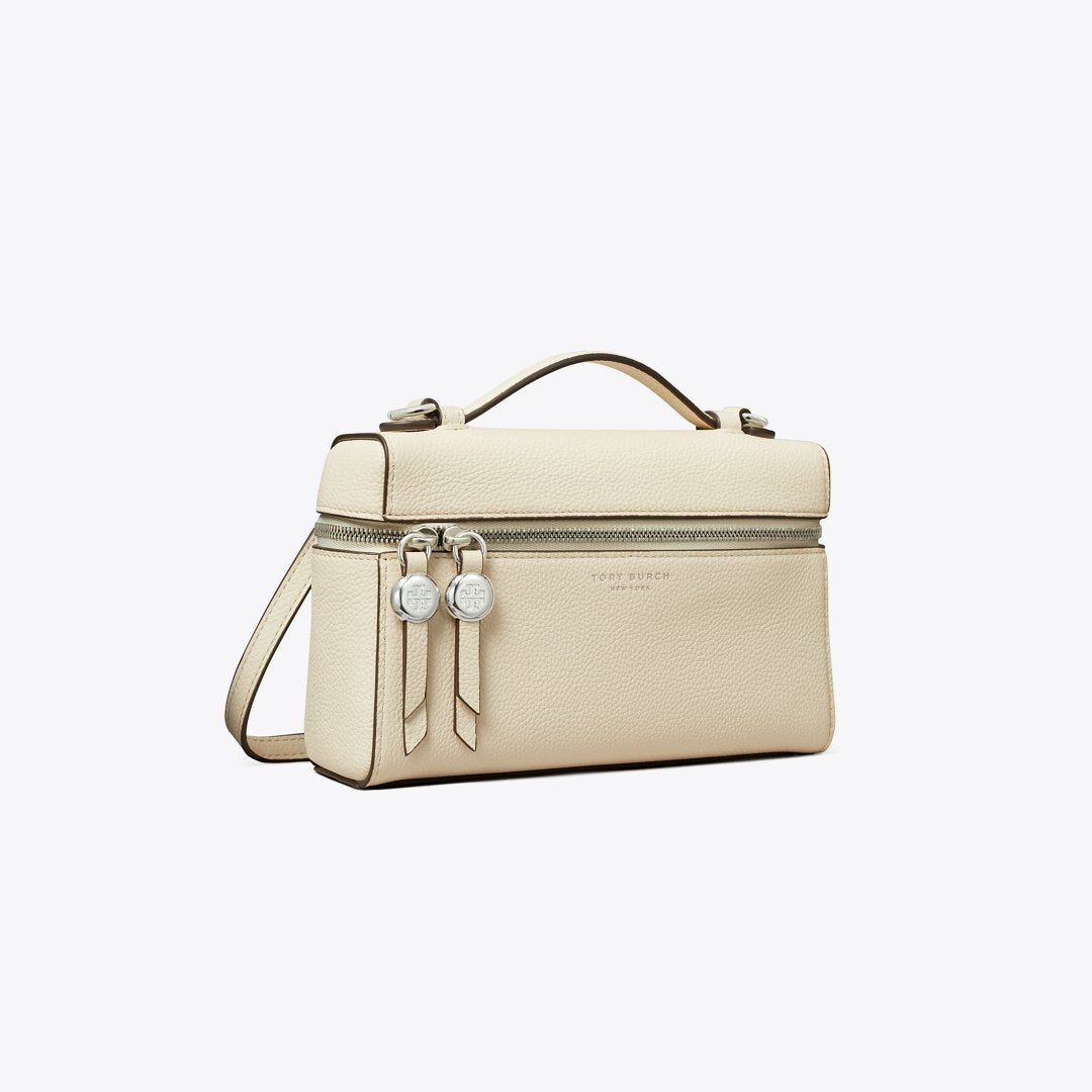 Tory Burch Slim Romy Top Handle Bag Light Cream