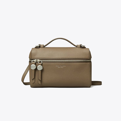 Tory Burch Slim Romy Top Handle Bag Wild Mushroom