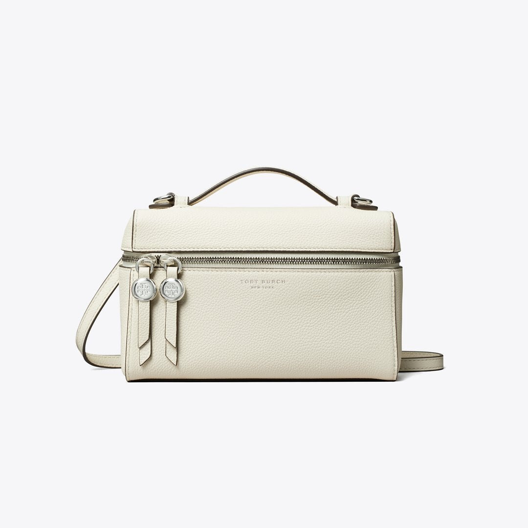Tory Burch Slim Romy Top Handle Bag Light Cream