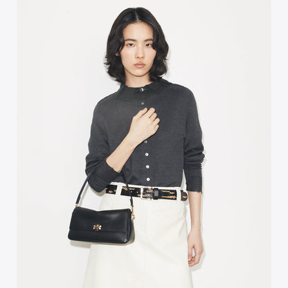 Tory Burch Small Charlie Shoulder Bag Black
