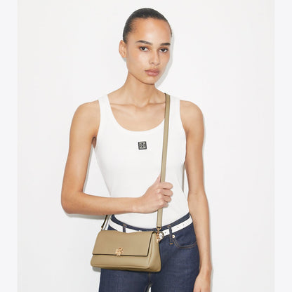 Tory Burch Small Charlie Shoulder Bag Soft Cement