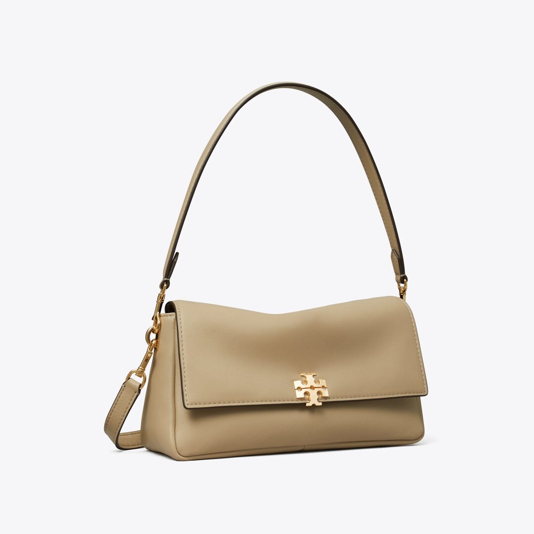 Tory Burch Small Charlie Shoulder Bag Soft Cement