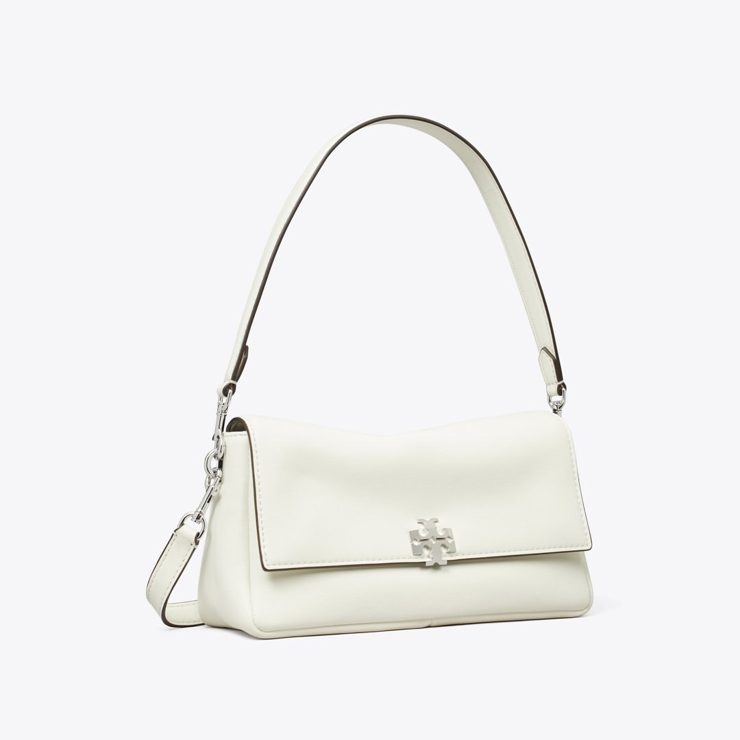 Tory Burch Small Charlie Shoulder Bag Bianco
