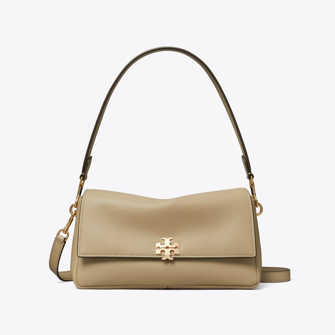 Tory Burch Small Charlie Shoulder Bag Soft Cement