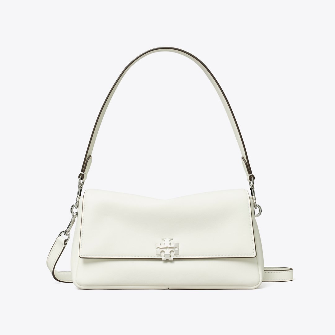 Tory Burch Small Charlie Shoulder Bag Bianco