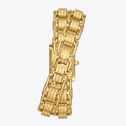 Tory Burch Small Eleanor Double Wrap Watch IVORY/GOLD