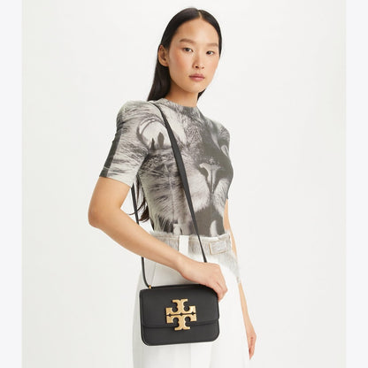 Tory Burch Small Eleanor Pebbled Bag Black