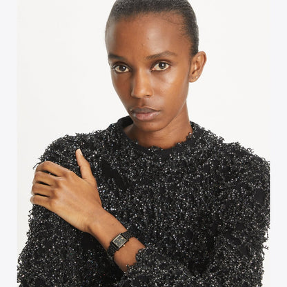 Tory Burch Small Eleanor Watch BLACK/BLACK IP/GOLD