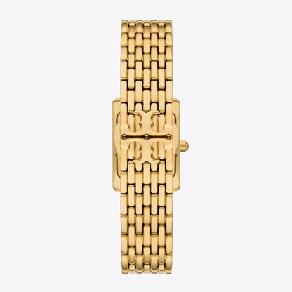 Tory Burch Small Eleanor Watch WHITE MOP/GOLD
