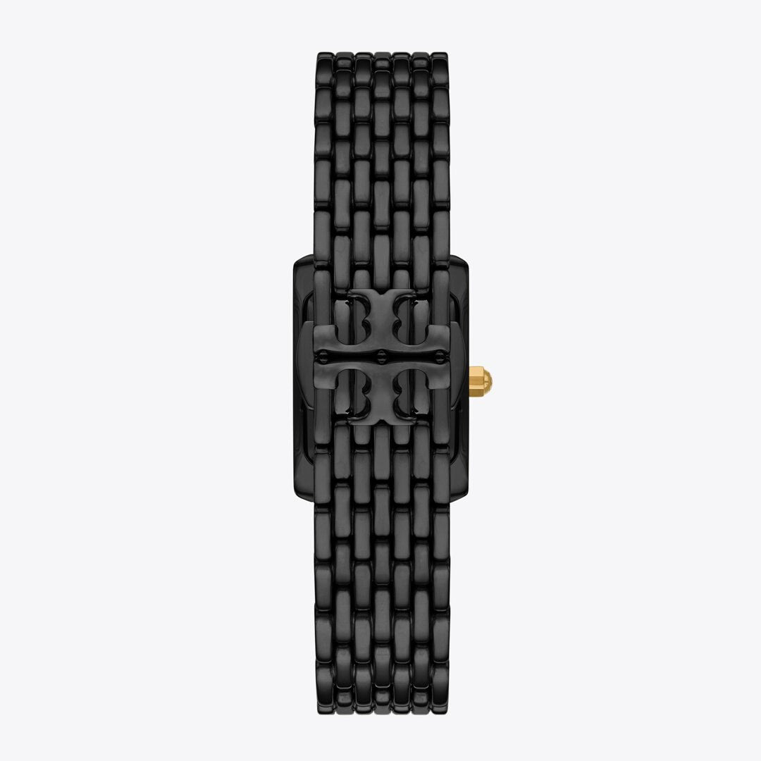 Tory Burch Small Eleanor Watch BLACK/BLACK IP/GOLD