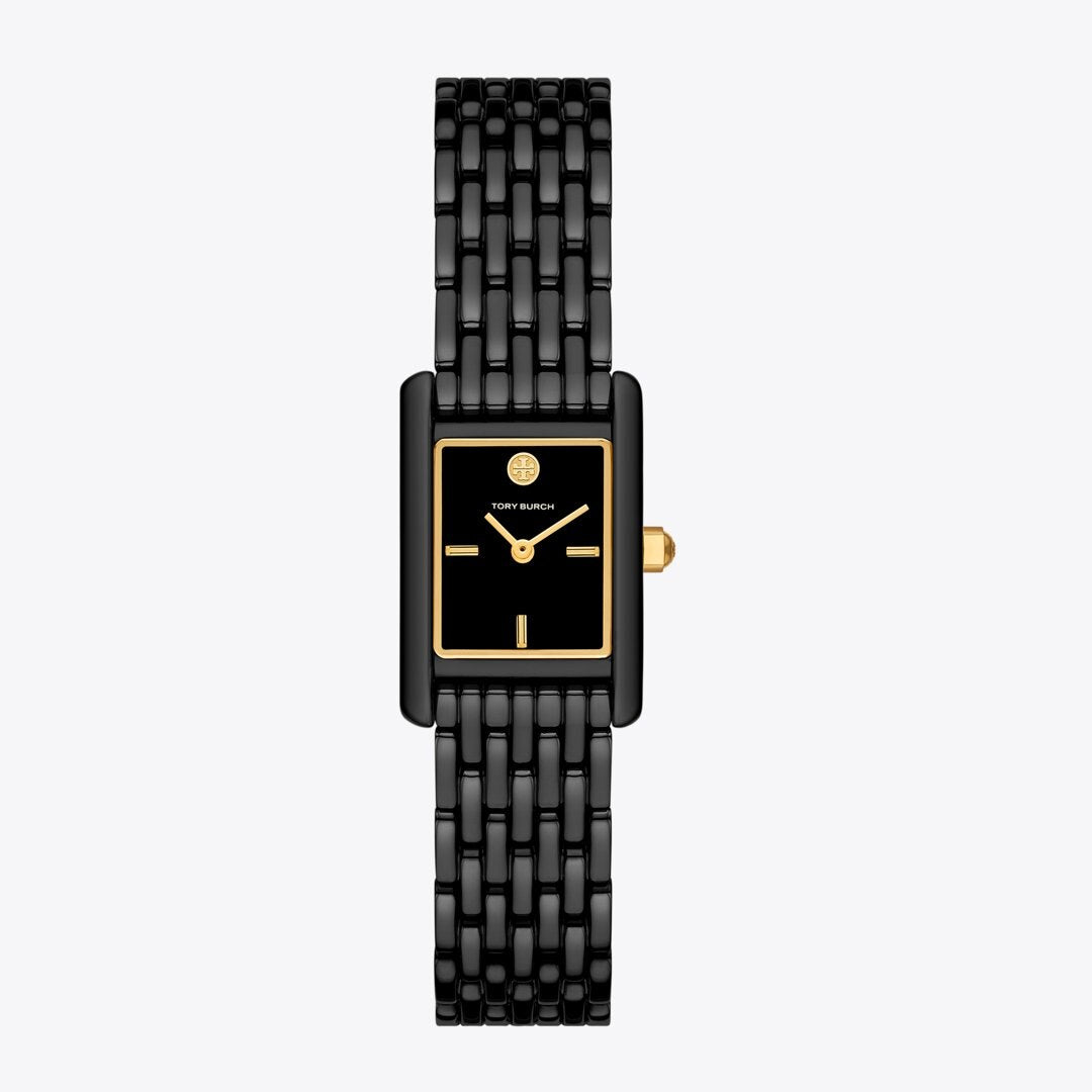 Tory Burch Small Eleanor Watch BLACK/BLACK IP/GOLD