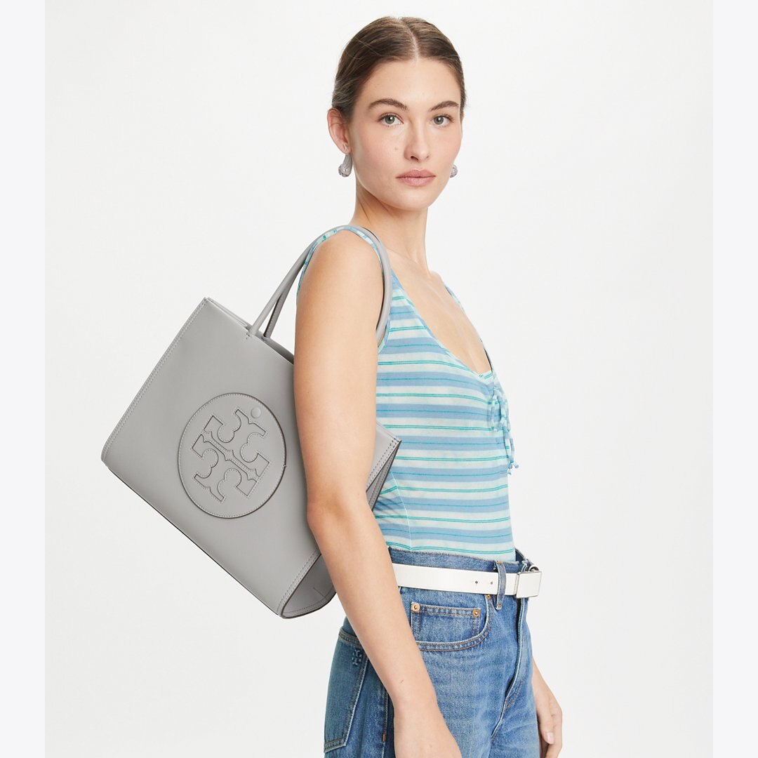 Tory Burch Small Ella Bio Tote Gray