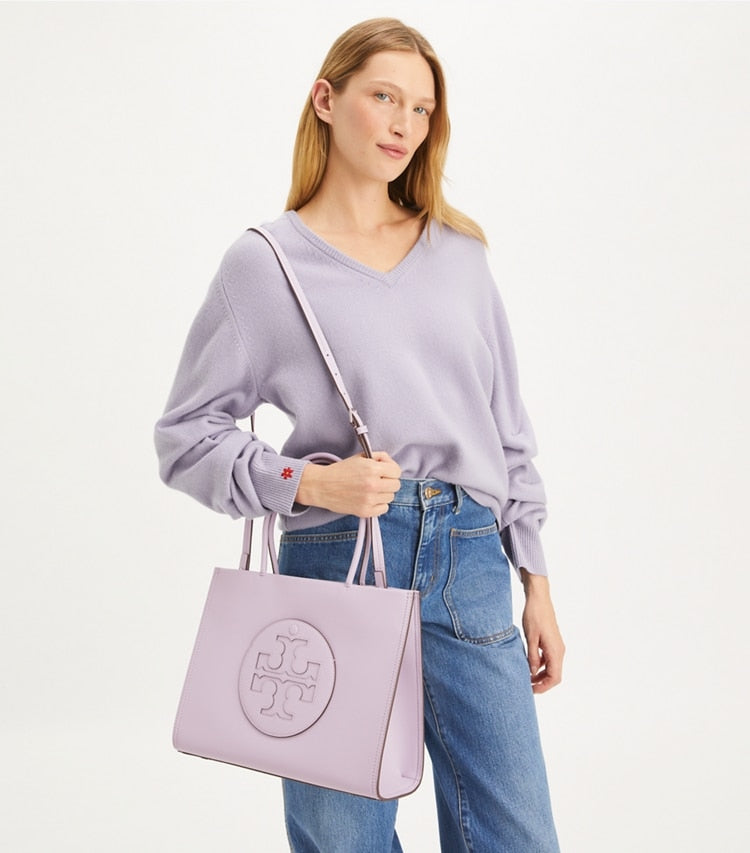 Tory Burch◆Mini Tote - Purple Heather lavender Small Kira Diamond Quilt Convertible Shoulder Bag, Purple