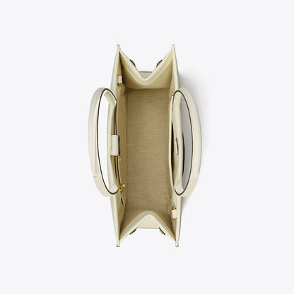 Tory Burch Small Ella Bio Tote Warm White