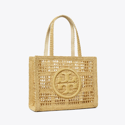 Tory Burch Small Ella Hand-Crocheted Tote Natural