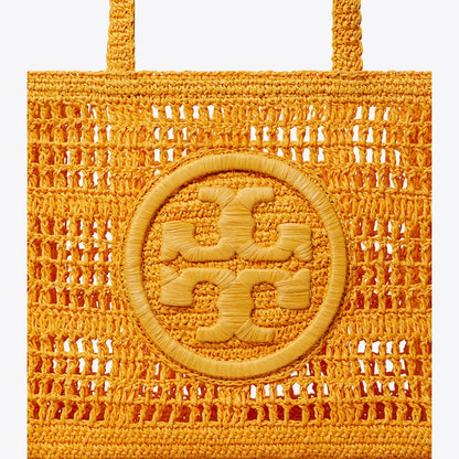 Tory Burch Small Ella Hand-Crocheted Tote Peachy