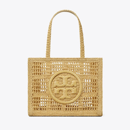 Tory Burch Small Ella Hand-Crocheted Tote Natural