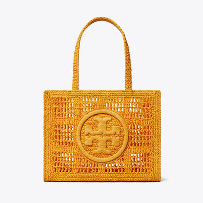 Tory Burch Small Ella Hand-Crocheted Tote Peachy