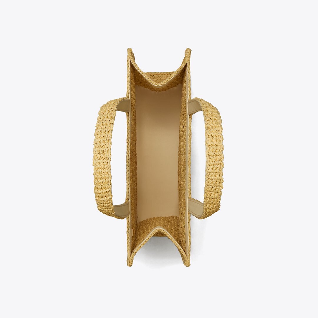 Tory Burch Small Ella Hand-Crocheted Tote Natural