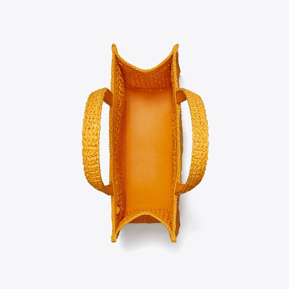 Tory Burch Small Ella Hand-Crocheted Tote Peachy