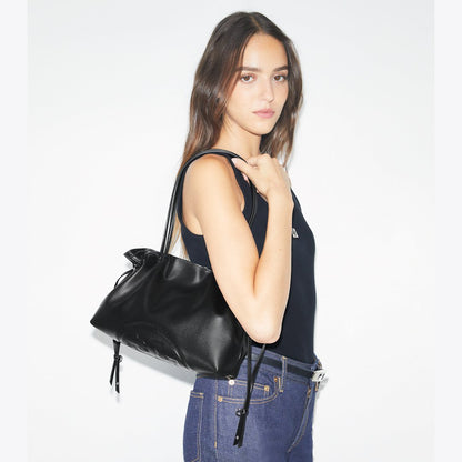 Tory Burch Small Ella natuura Drawstring Tote Black