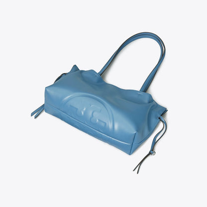 Tory Burch Small Ella natuura Drawstring Tote Electric Blue