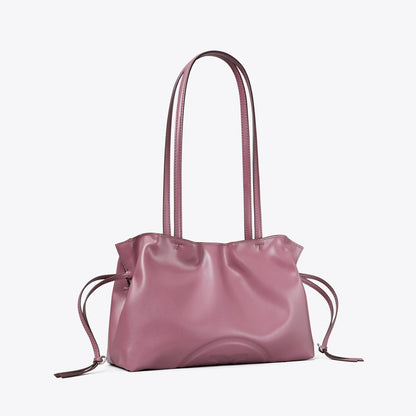 Tory Burch Small Ella natuura Drawstring Tote Mauve