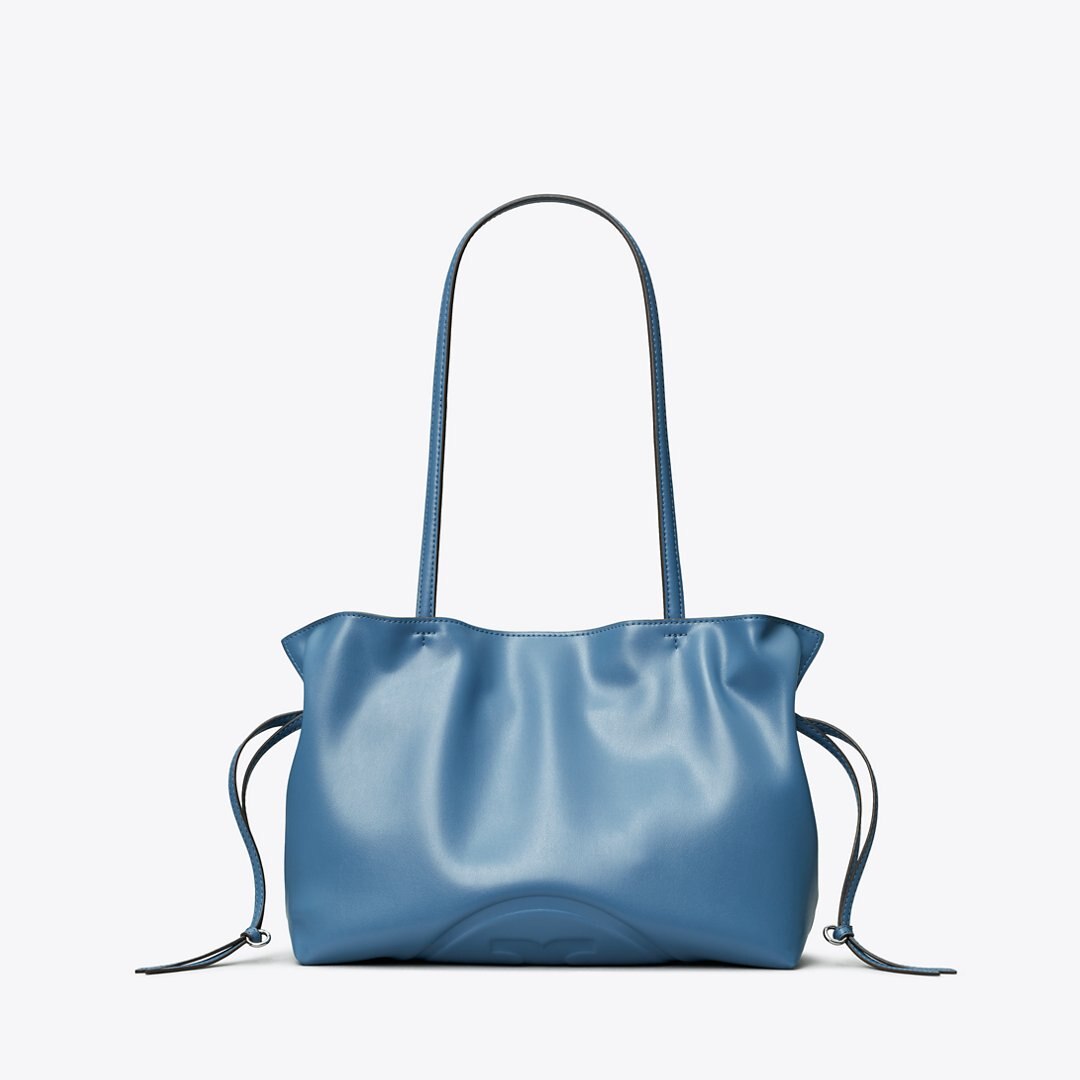 Tory Burch Small Ella natuura Drawstring Tote Electric Blue