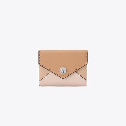 Tory Burch Small Envelope Leather Wallet Soft Pink Multi