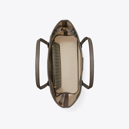 Tory Burch Small Ever-Ready Zip Tote Zinc