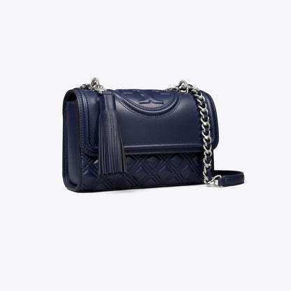 Tory Burch Small Fleming Shoulder Bag Royal Navy
