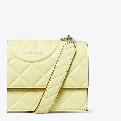 Tory Burch Small Fleming Shoulder Bag Lemon Zest