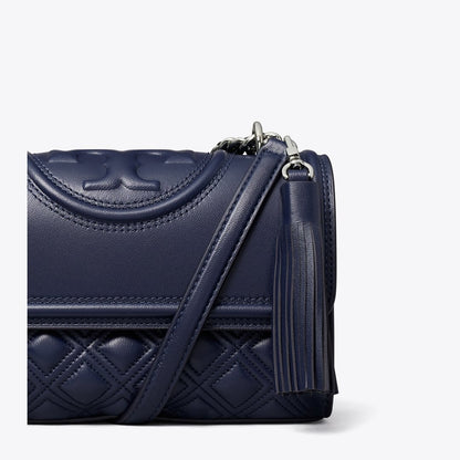 Tory Burch Small Fleming Shoulder Bag Royal Navy