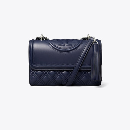 Tory Burch Small Fleming Shoulder Bag Royal Navy