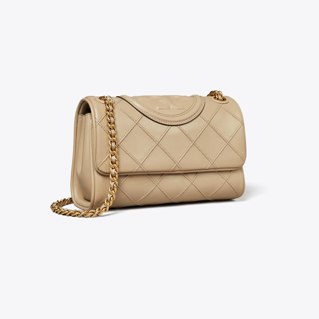 Tory Burch Small Fleming Soft Shoulder Bag Fresh Clay