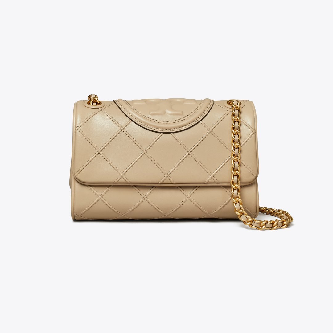 Tory Burch Small Fleming Soft Shoulder Bag Fresh Clay