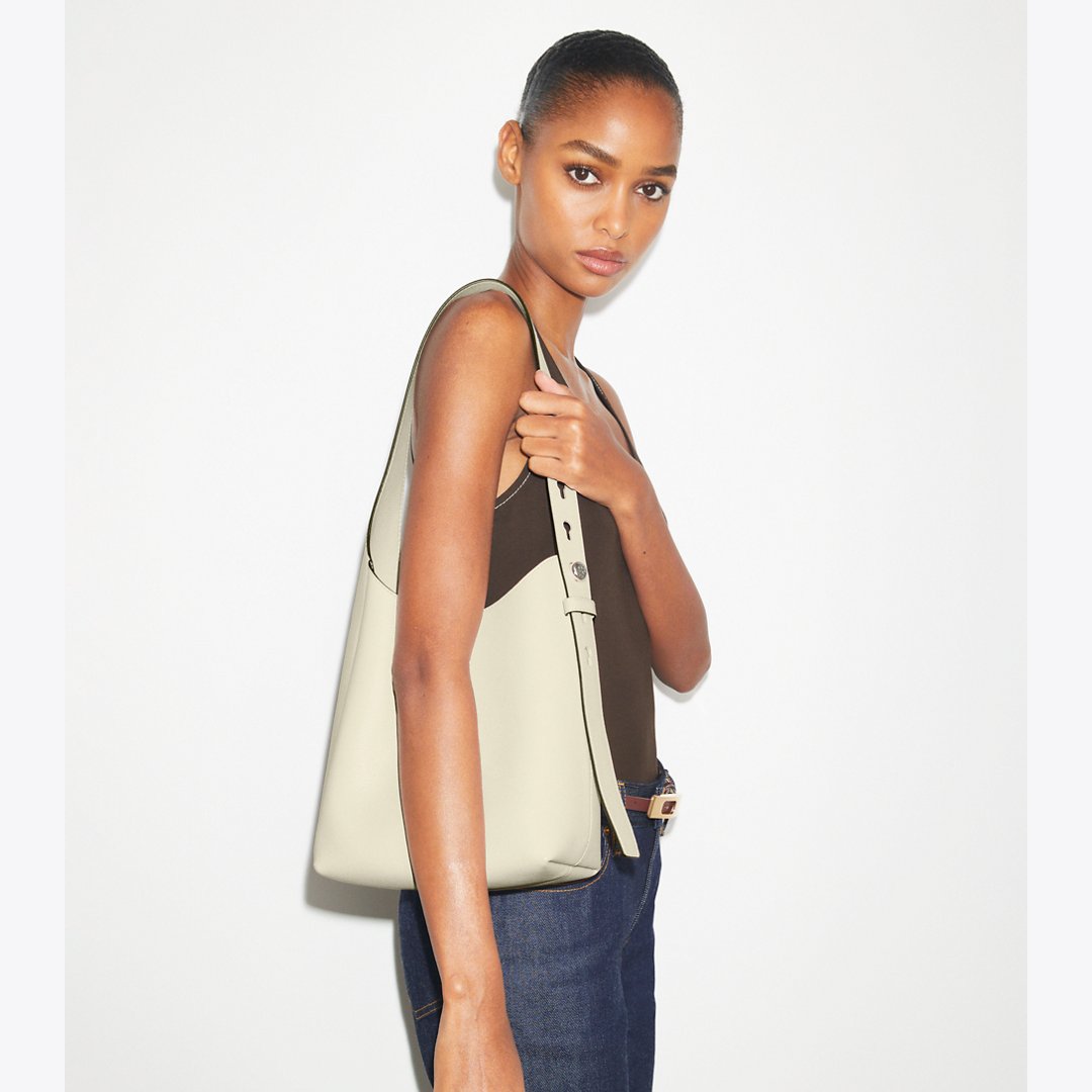 Tory Burch Small Hobo Bag Light Cream