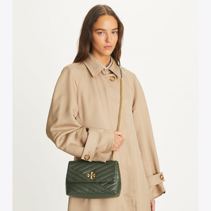 Tory Burch Small Kira Chevron Shoulder Bag SYCAMORE