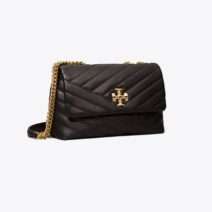 Tory Burch Small Kira Chevron Shoulder Bag Black