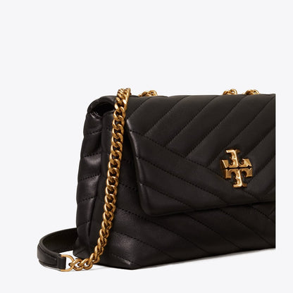 Tory Burch Small Kira Chevron Shoulder Bag Black
