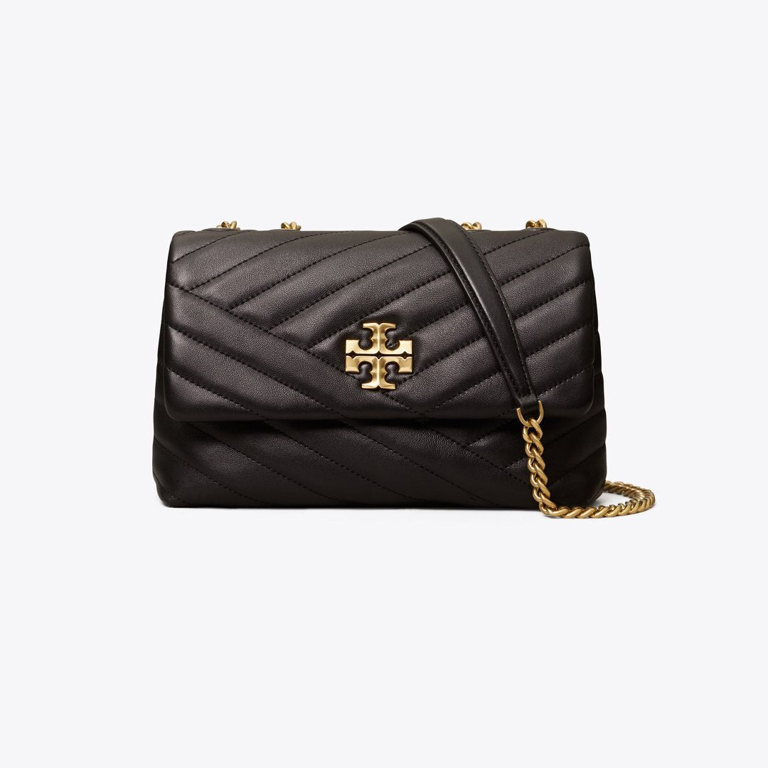 Tory Burch Small Kira Chevron Shoulder Bag Black