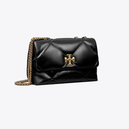 Tory Burch Small Kira Diamond Quilt Shoulder Bag Black