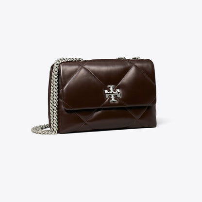 Tory Burch Small Kira Diamond Quilt Shoulder Bag Cocoa